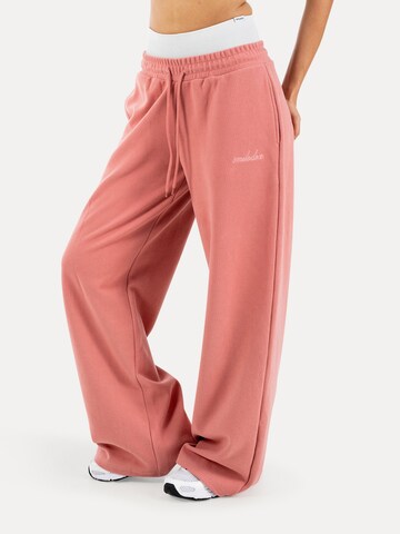 Loosefit Pantalon Smilodox en rose