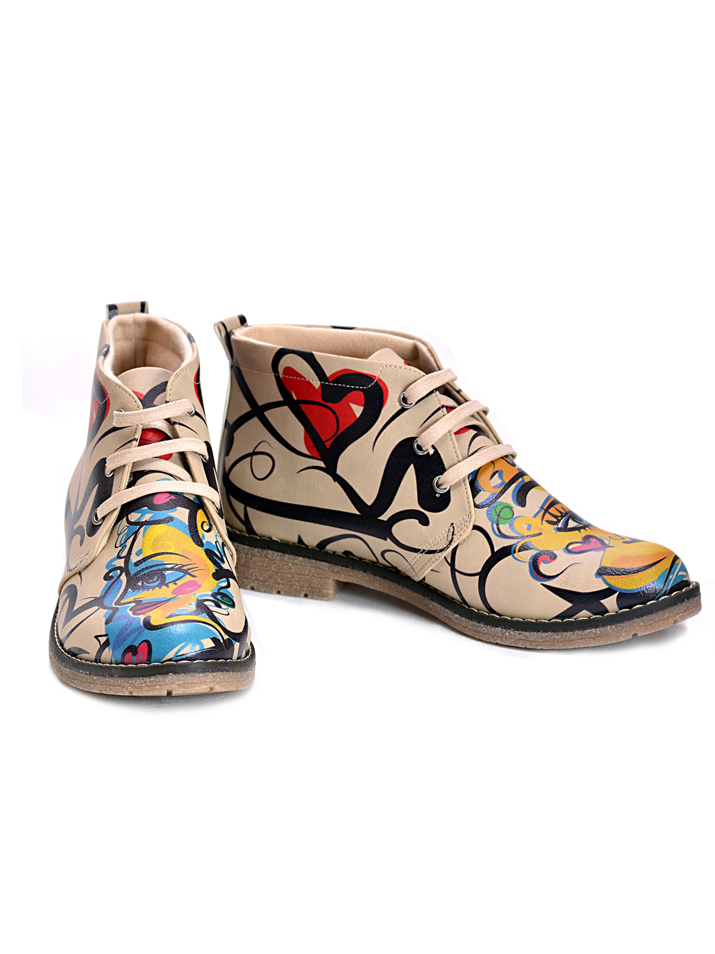 Goby - Botas de tobillo 'Women's shoes Goby lace up ankle shoes PH217' en Mezcla de colores