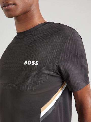 BOSS Функционална тениска в черно