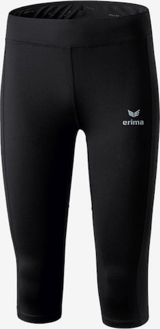 ERIMA Skinny Workout Pants in Black: front