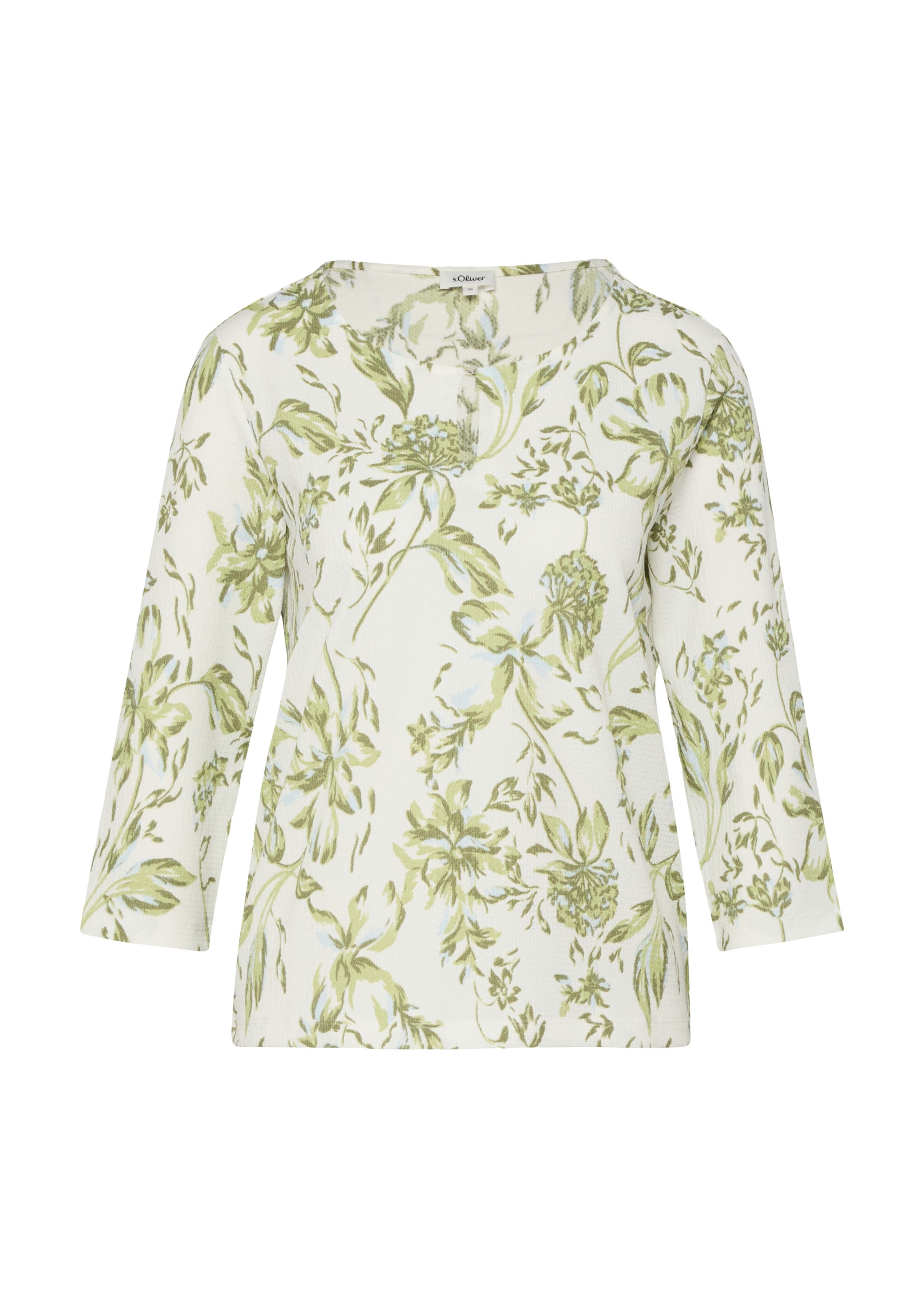 T-shirt s.Oliver en vert : devant