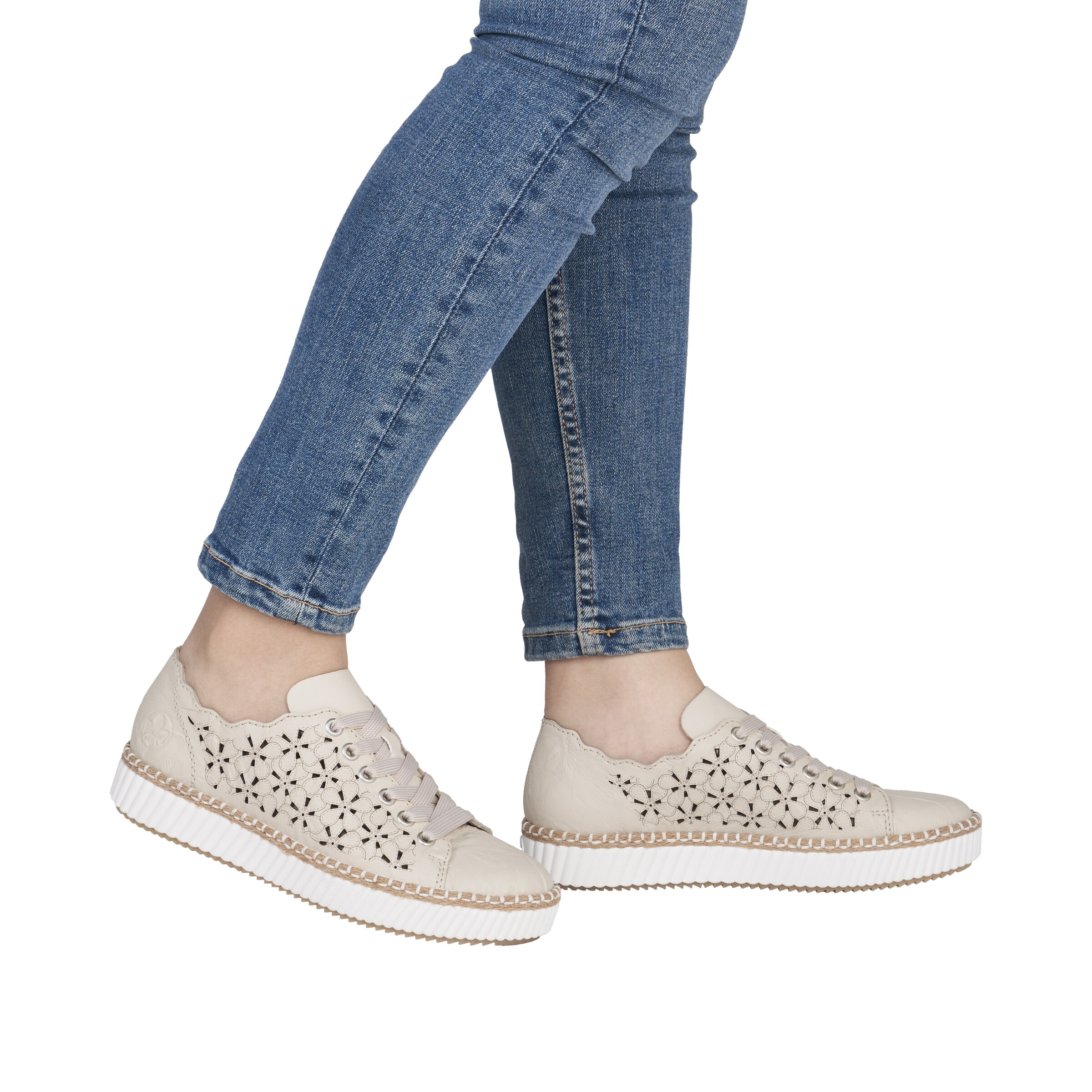 Rieker Sneaker 'M2902' in Beige: Vorderseite