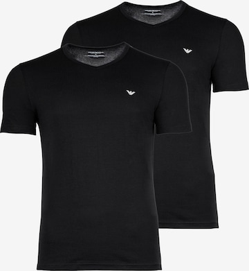 T-Shirt Emporio Armani en noir : devant