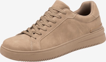 Ombre Platform trainers in Brown: front