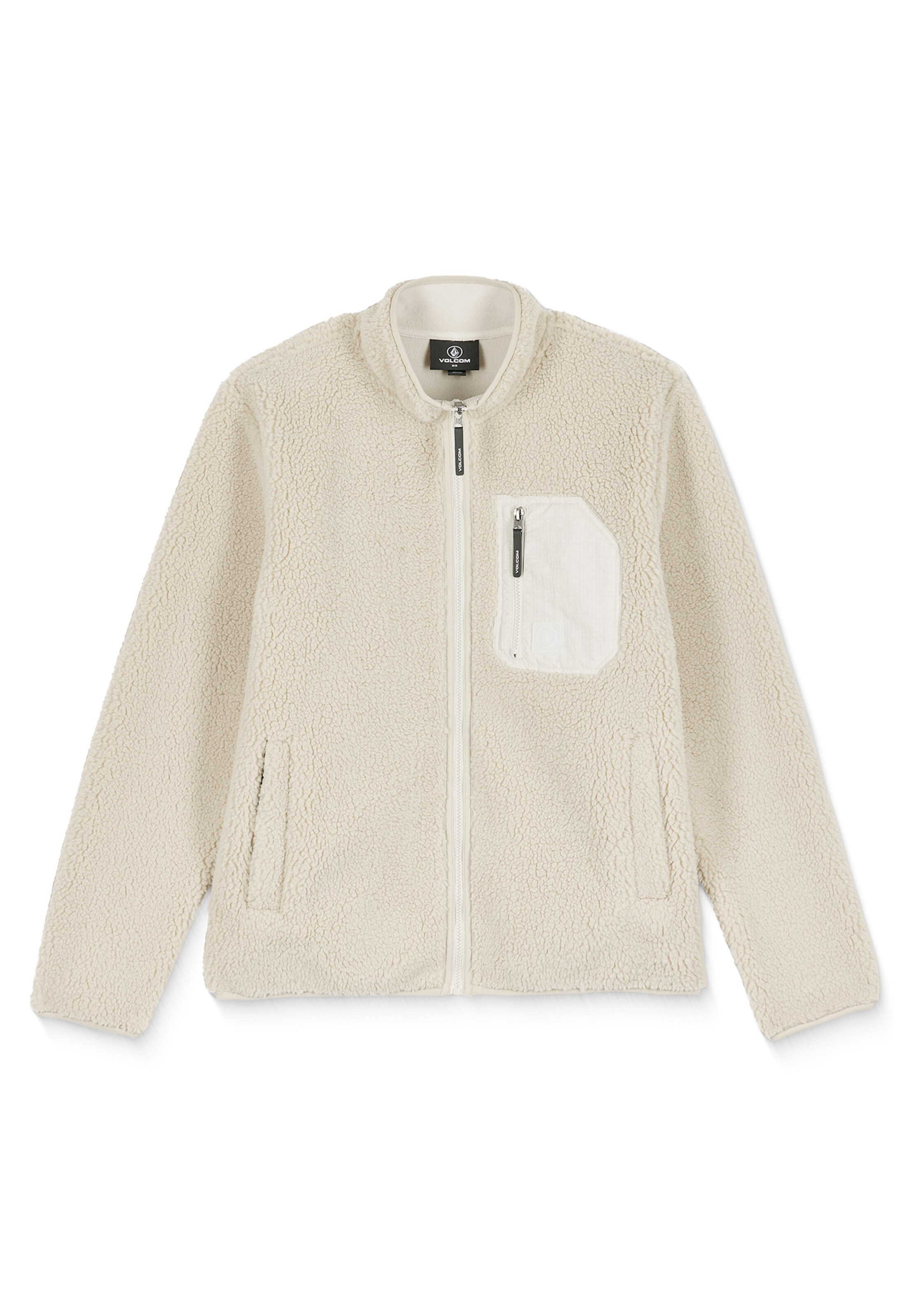 Volcom Fleecejacke 'Muzzer Fuzzar' in M in taupe, Produktansicht