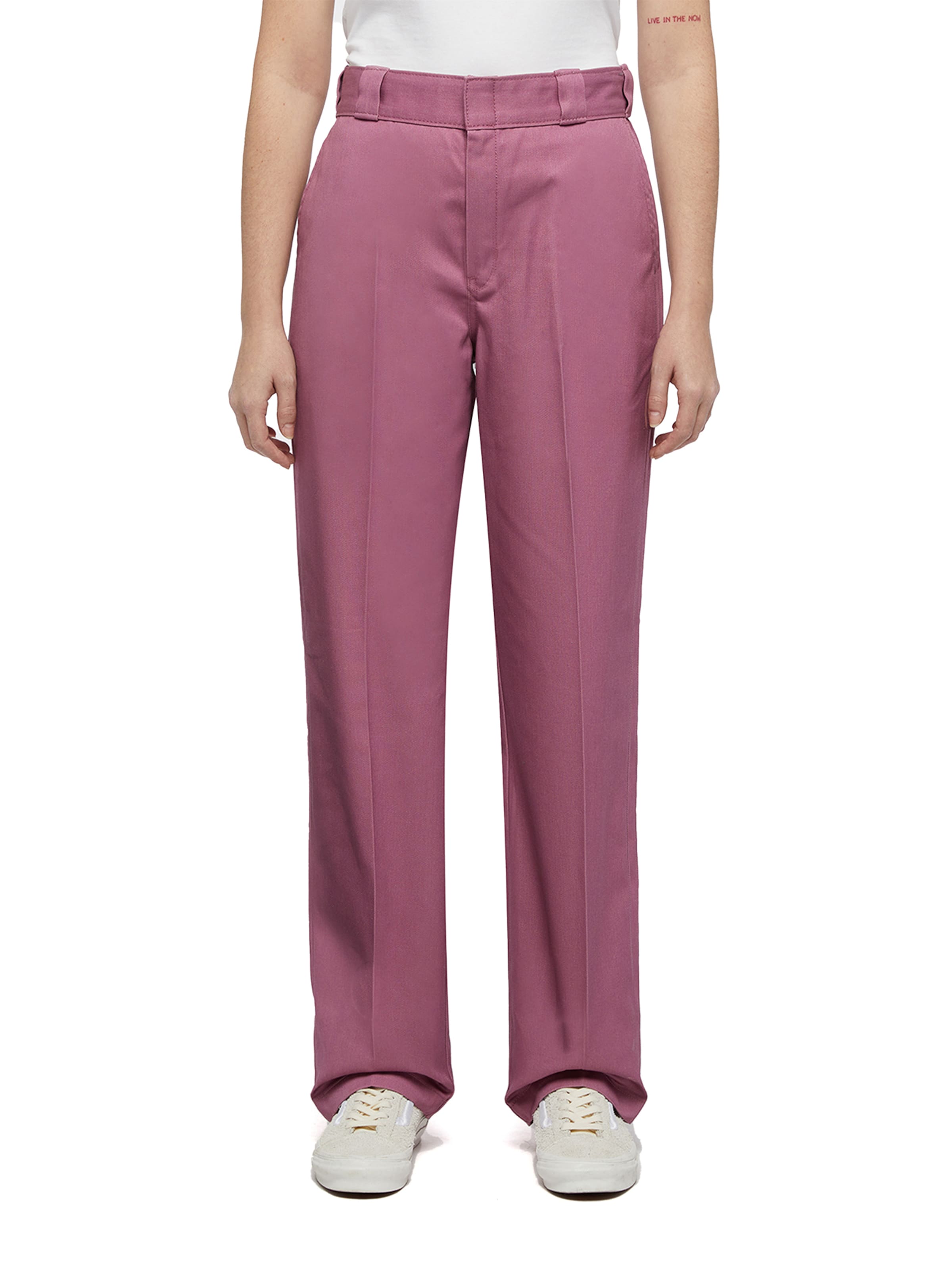 DICKIES Regular Pressveckad byxa '874' i rosa: framsida