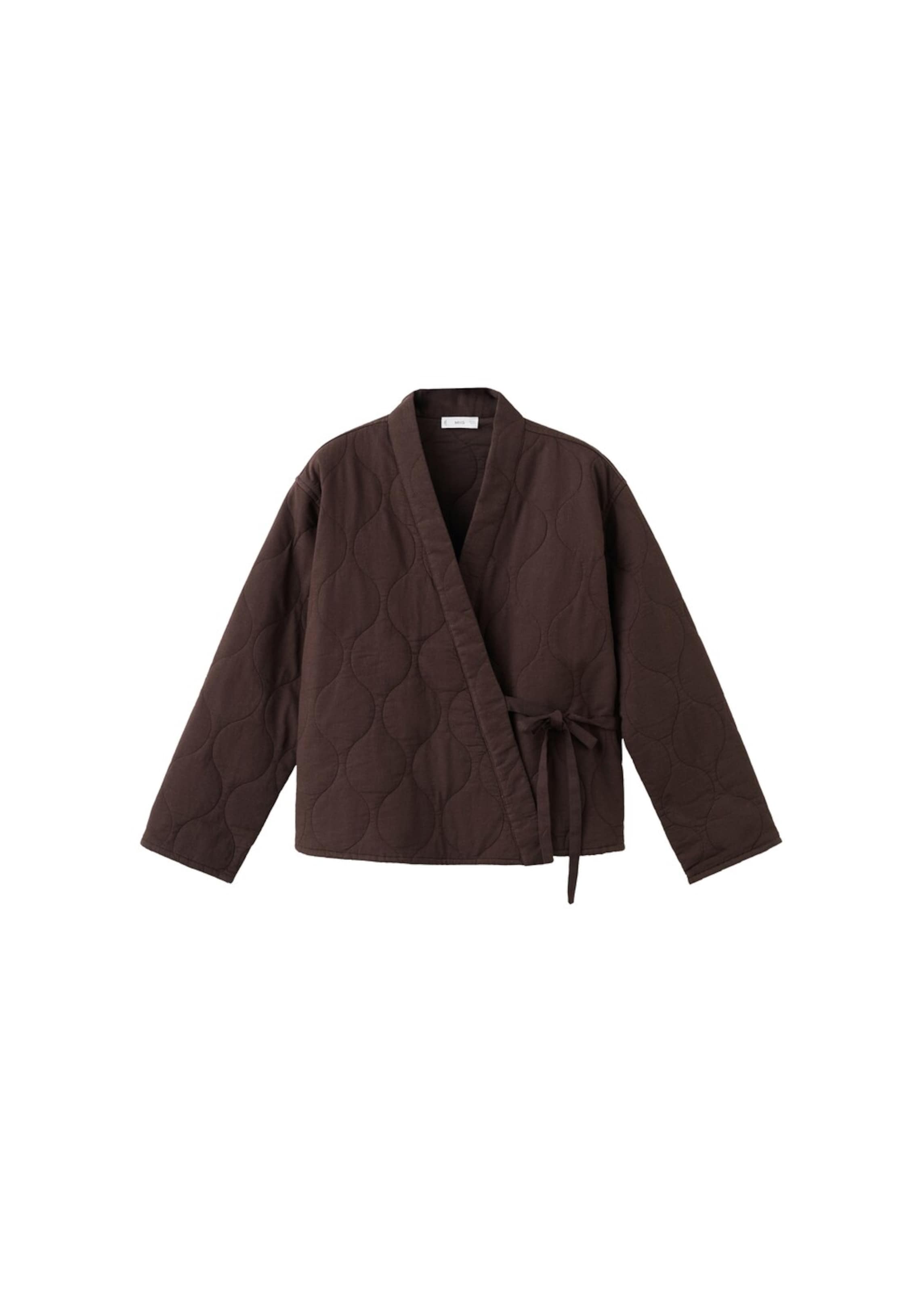 MANGO TEEN Jacke 'Kimono' in dunkelbraun, Produktansicht