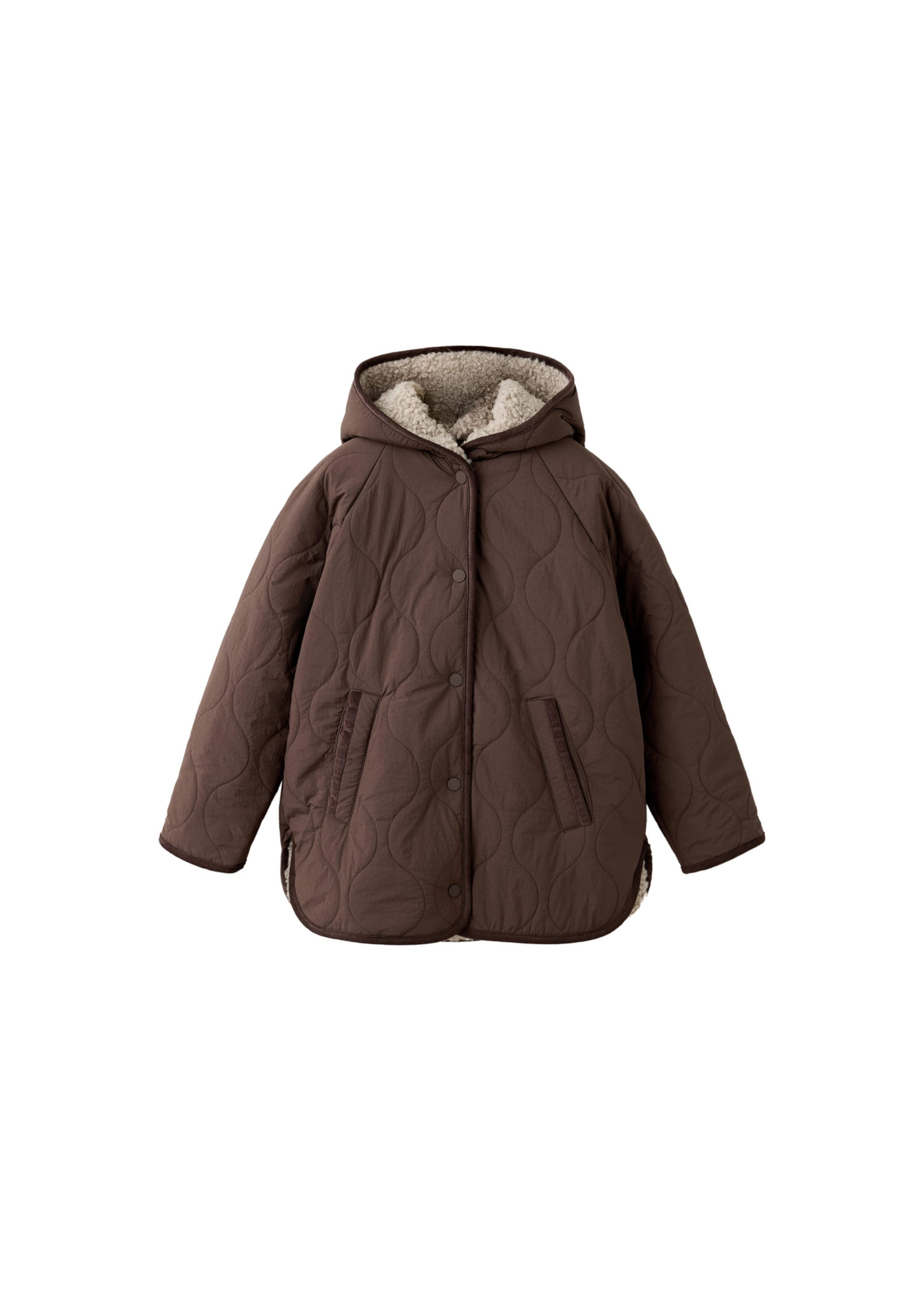 Veste mi-saison 'JULIETA' MANGO KIDS en marron : devant
