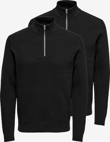 Only & Sons Pullover 'Phil' in Schwarz: Vorderseite