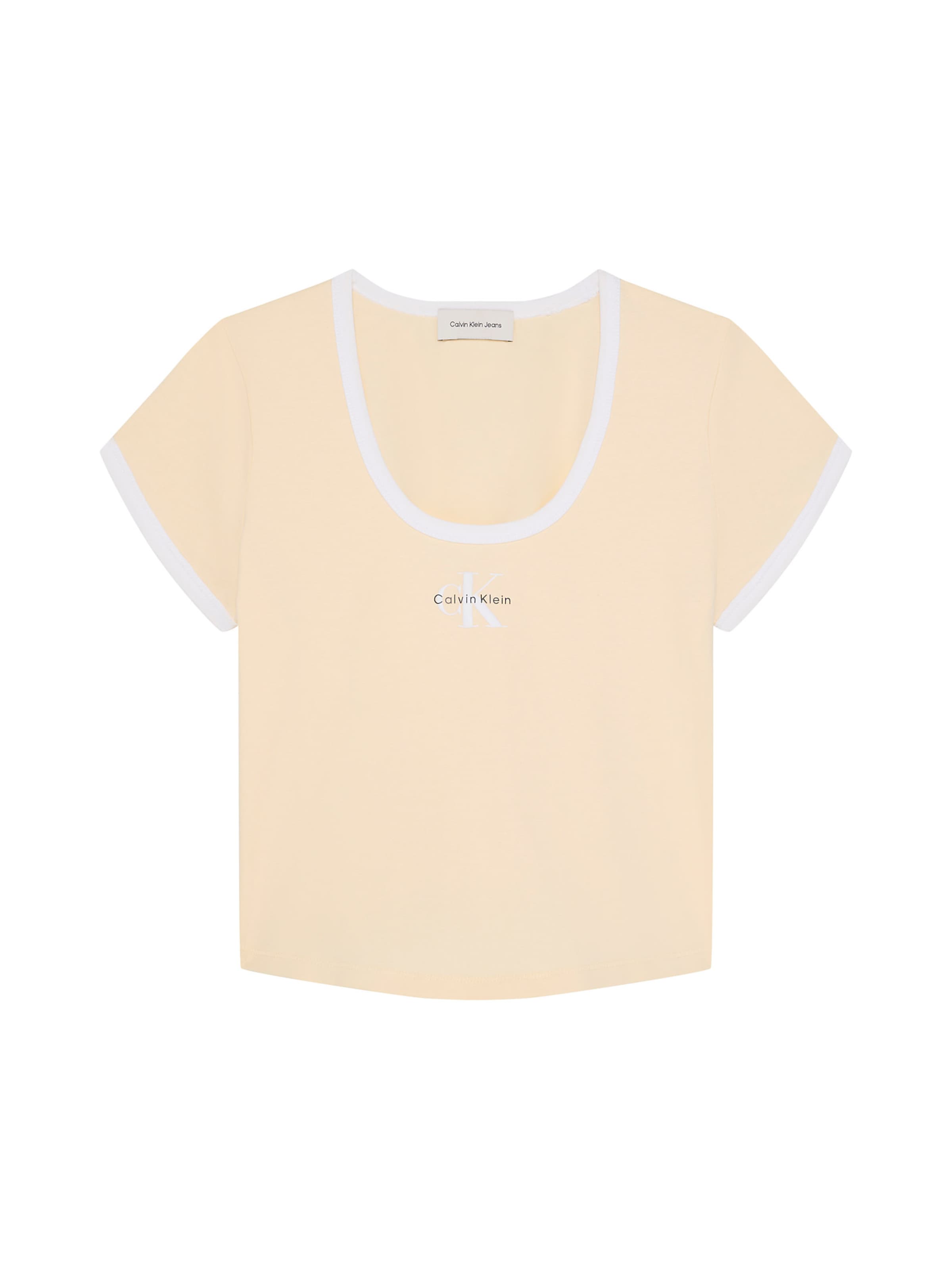 Calvin Klein Jeans Shirt in Beige: front