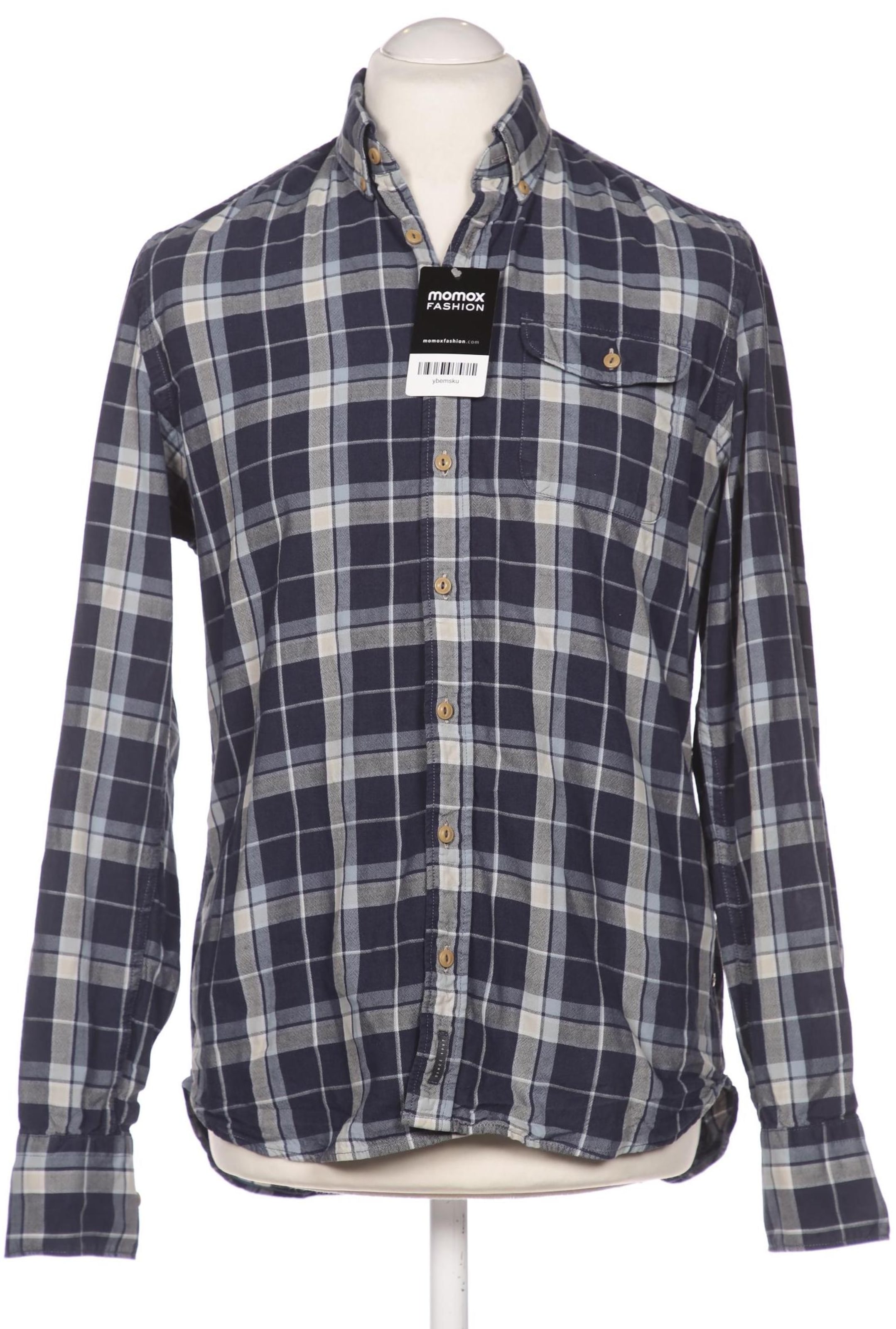 Marc O'Polo Button Up Shirt in M in Blue: front