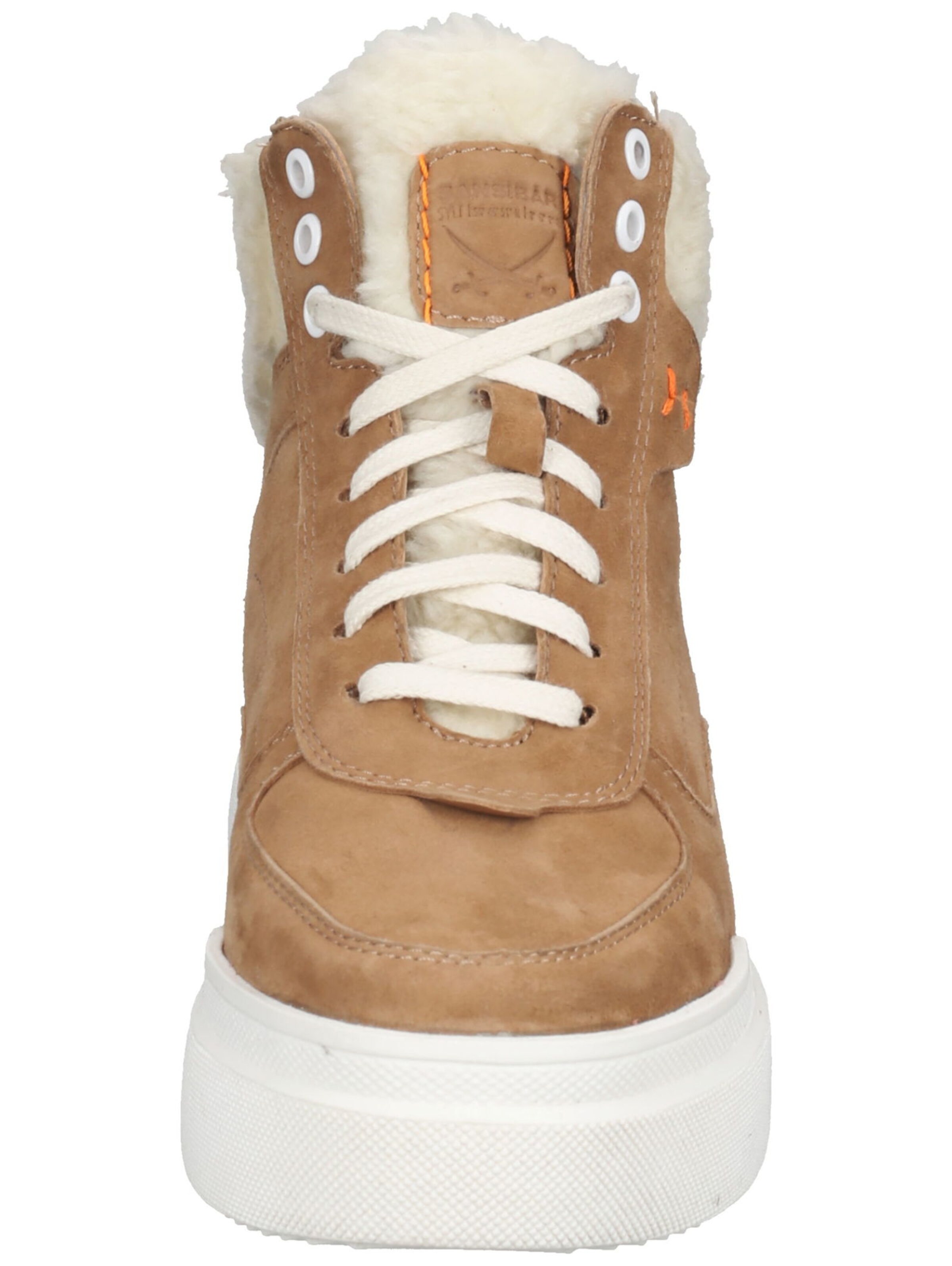 SANSIBAR Lace-up bootie in Brown