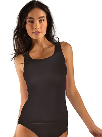 Nina von C. Undershirt 'Pure' in Black: front