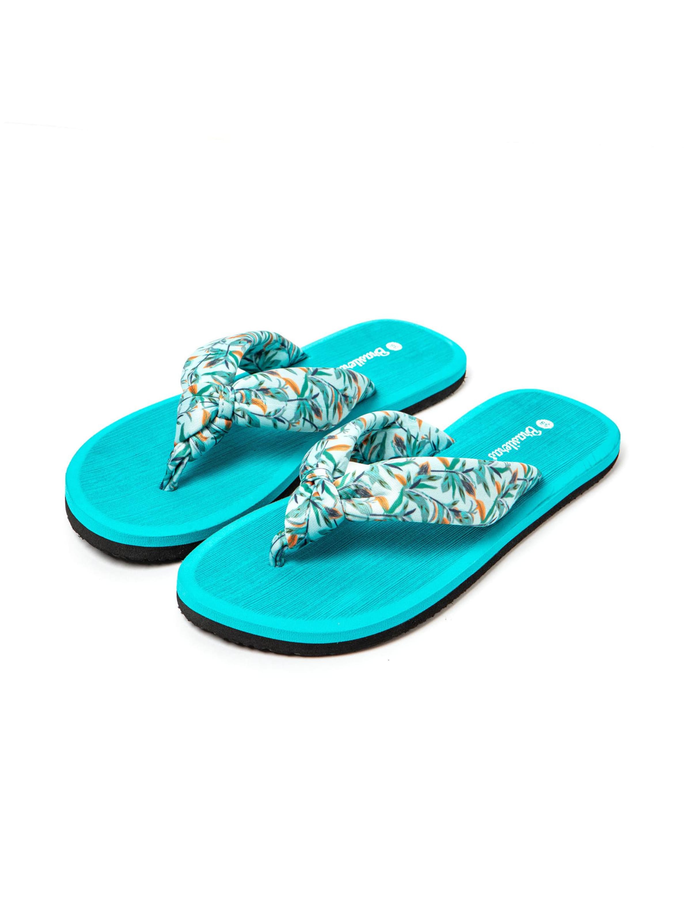 Brasileras - Zapatos para playa y agua 'Hibiscus Nudo' en verde