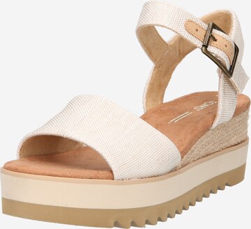 TOMS Sandalen met riem 'DIANA' in Beige: voorkant