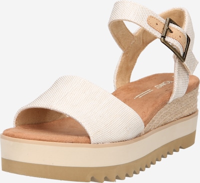 TOMS Sandales à lanières 'DIANA' en beige / crème, Vue avec produit