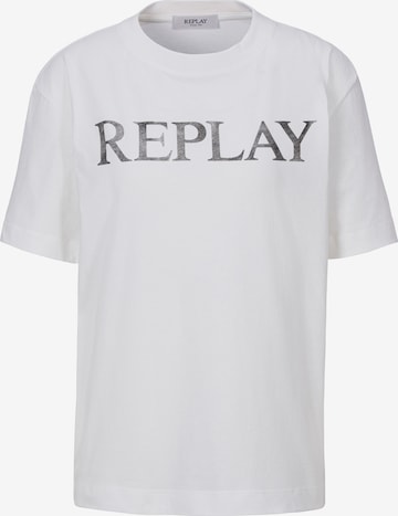 REPLAY Shirt in White: front