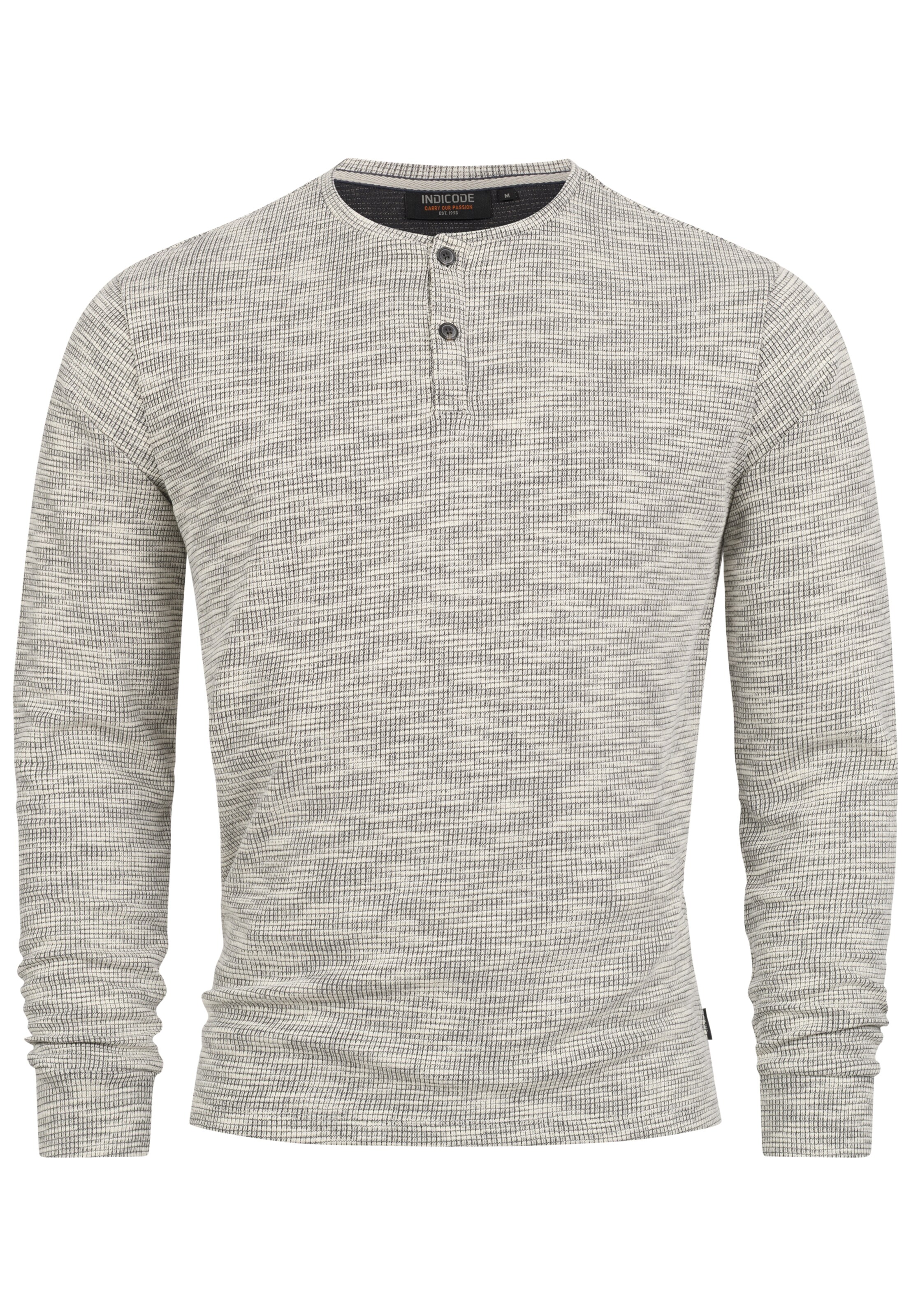 INDICODE JEANS Shirt ' Vitus ' in Grijs: voorkant