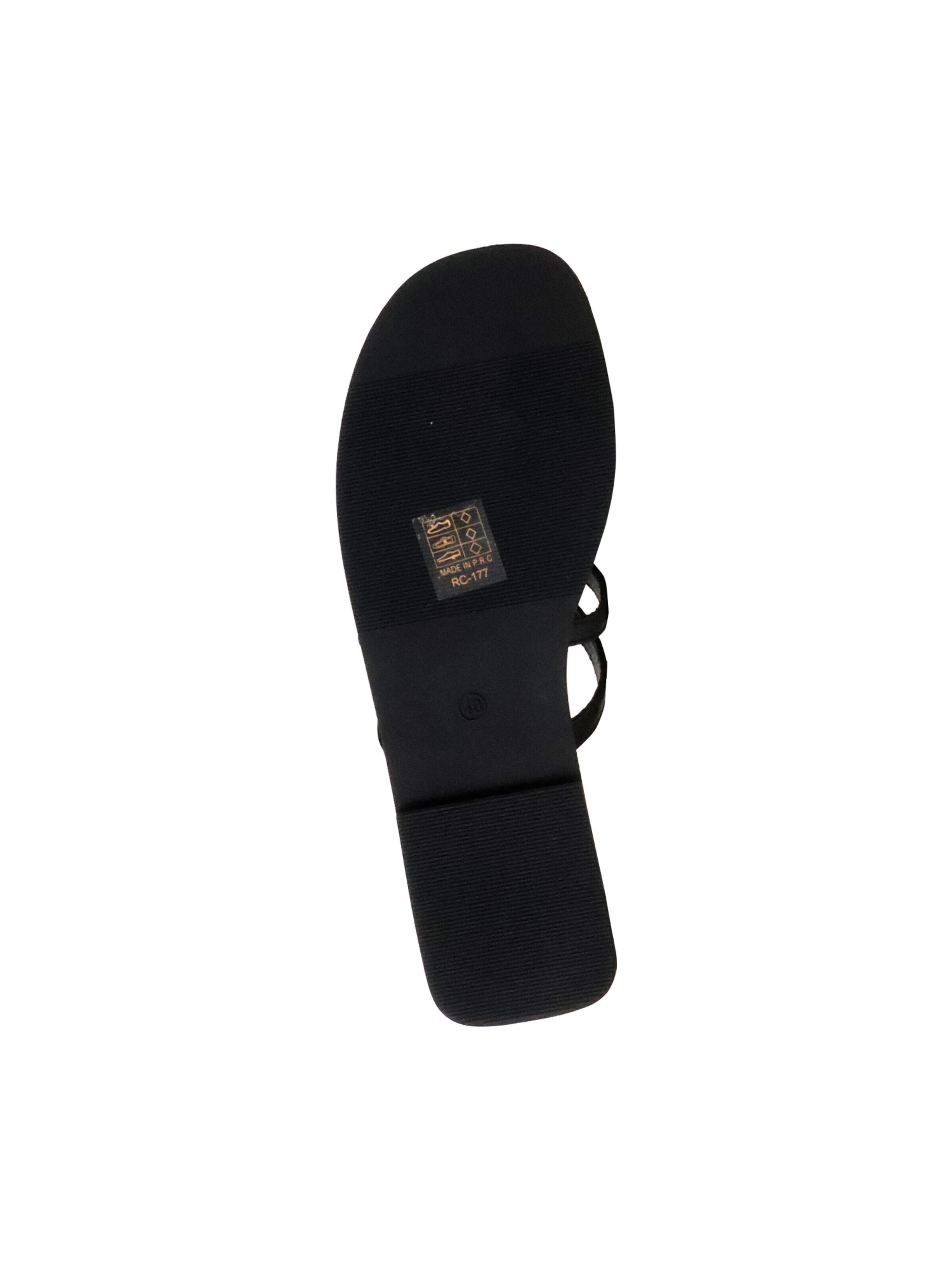 Sixth Sense - Sandalias 'Flache Slipper-Sandalen „Paris“' en negro