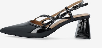 Escarpins à bride arrière 'Maralyn' Bianco en noir : devant