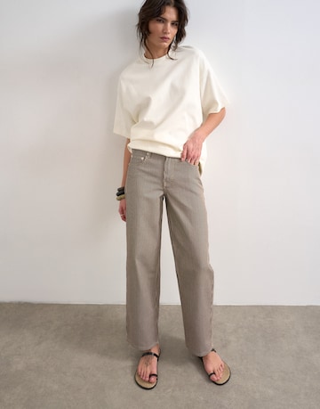 TOPSHOP Широкий Джинсы 'CINCH' в Коричневый