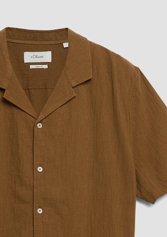 Coupe regular Chemise s.Oliver en marron