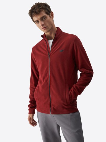 4F - Chaqueta polar funcional en rojo: frente