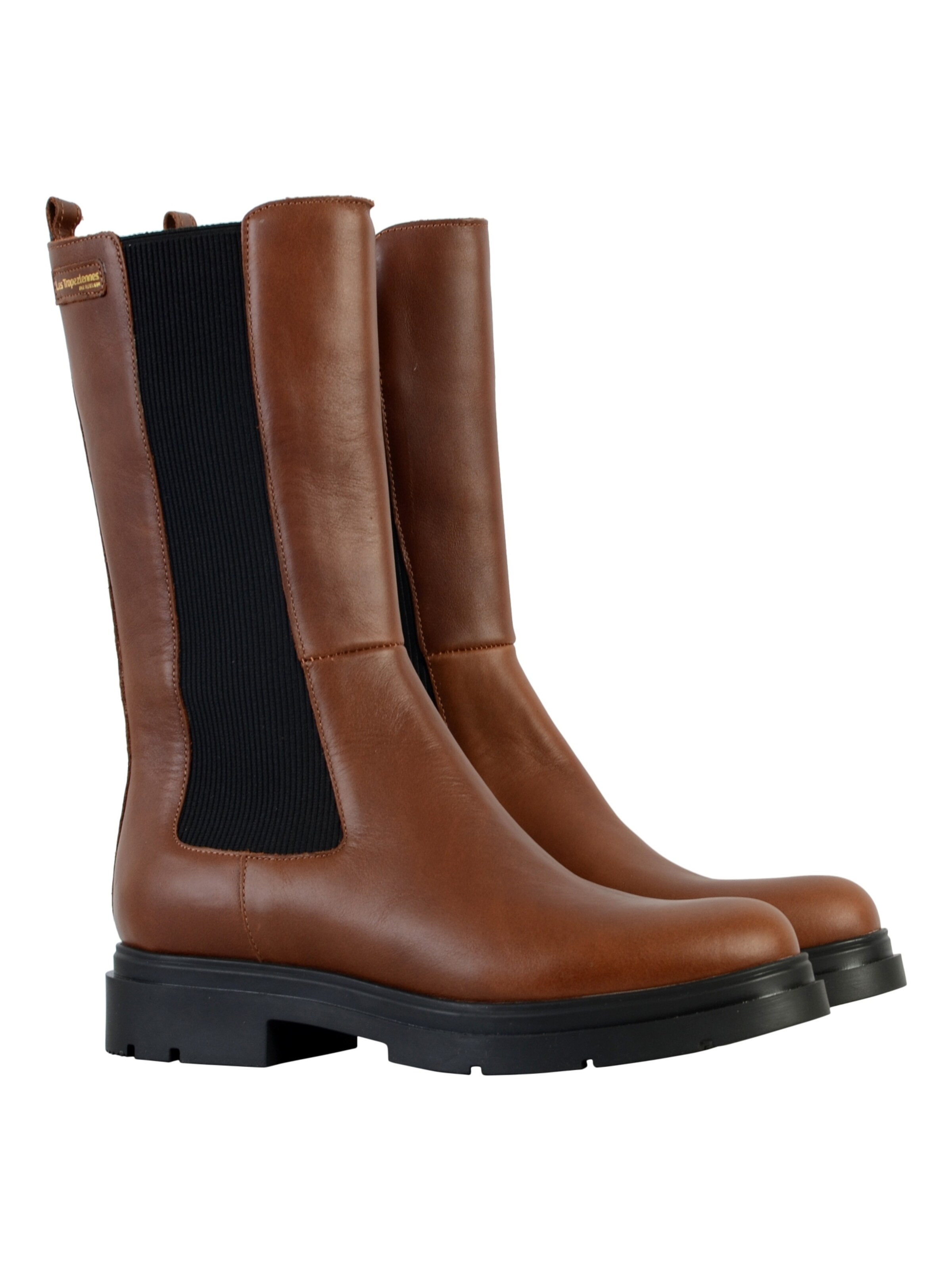 Ankle boots 'Saddie-Leder-Stiefelette' di Les Tropéziennes in marrone