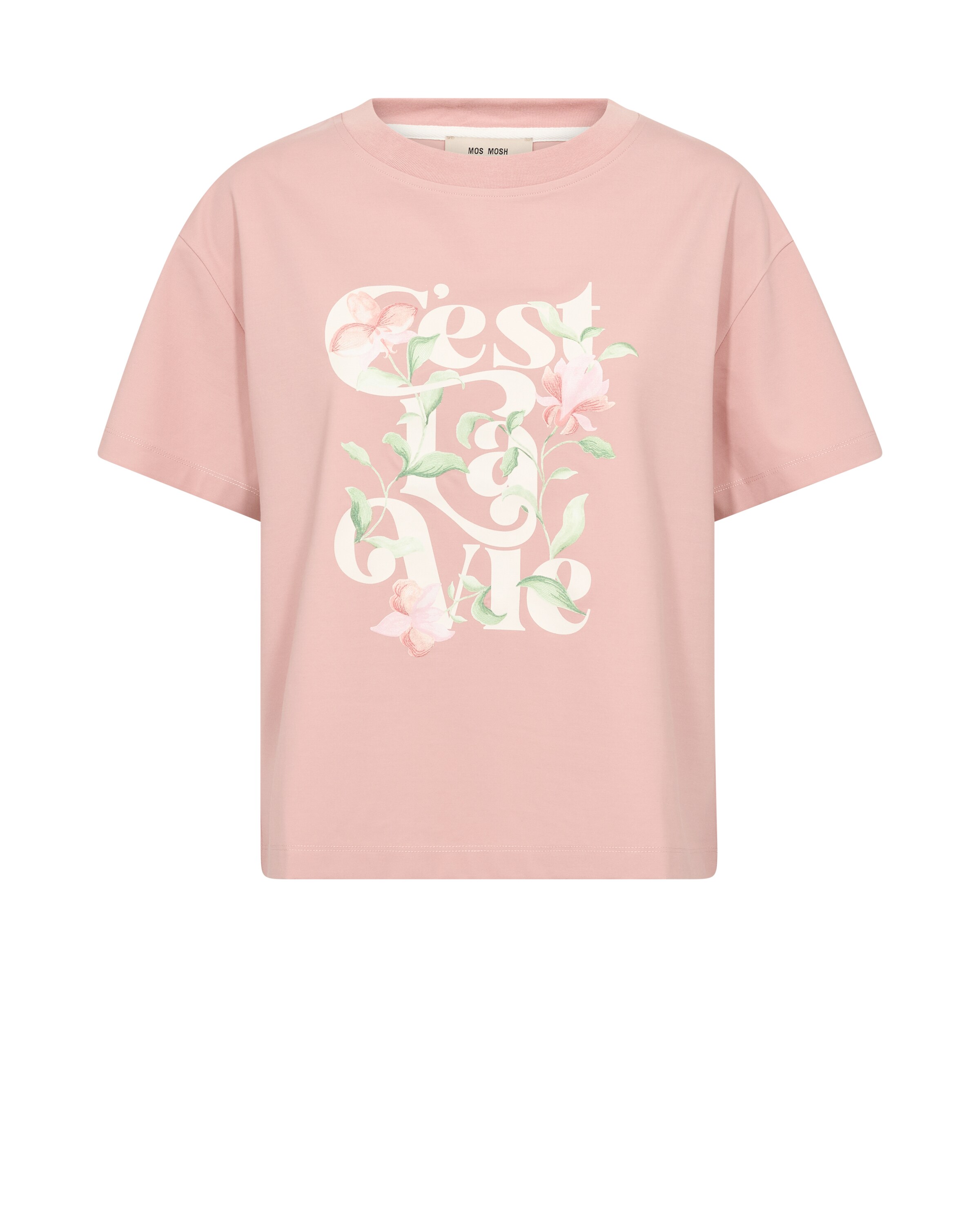 T-shirt MOS MOSH en rose : devant