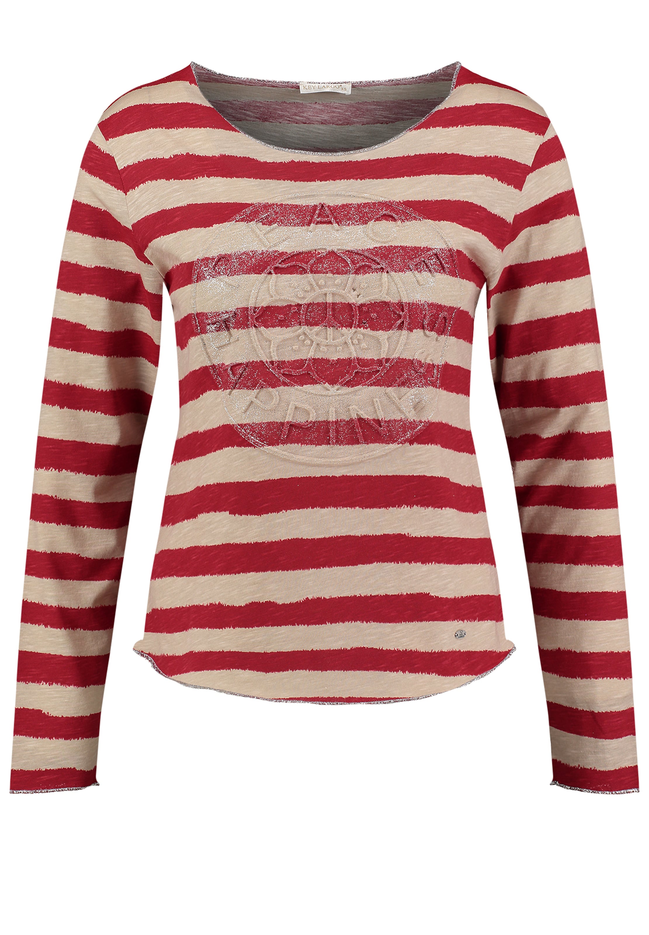 Key Largo Shirts 'Happiness' i rød: forside