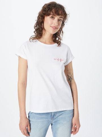 Maglietta 'POITOU' di Maison Labiche in bianco: frontale
