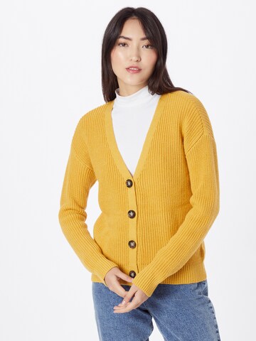 Cardigan 'Karie' PIECES en jaune : devant