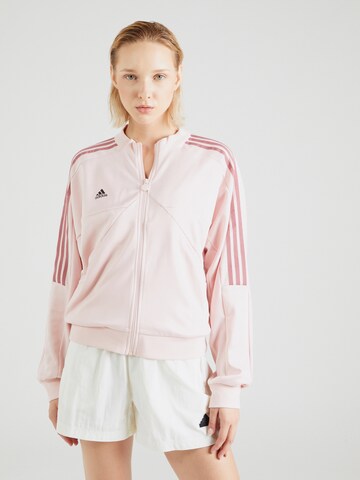 ADIDAS SPORTSWEARSportska jakna 'TIRO' - roza boja: prednji dio