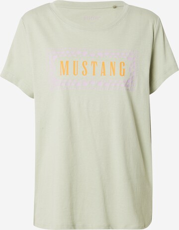 Tricou 'Albany' de la MUSTANG pe verde: față