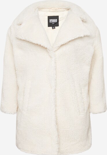 Urban Classics Curvy Übergangsmantel 'Sherpa' en creme, Vue avec produit