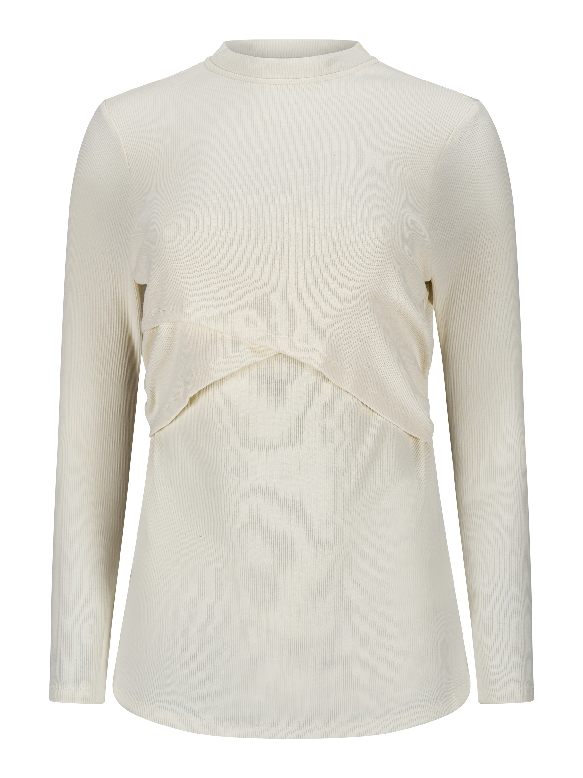 dayê rose Shirt 'Jasmine Still-Longsleeve für Stillzeit & danach' in White: front