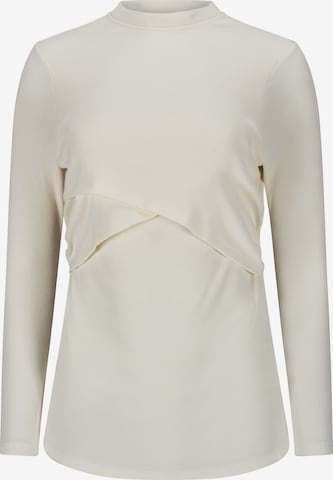 dayê rose Shirt 'Jasmine Still-Longsleeve für Stillzeit & danach' in White: front