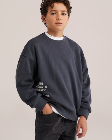 WE Fashion - Sweatshirt em cinzento: frente