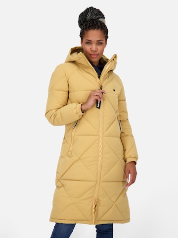 Alife and Kickin Winter Coat 'Enya' in Yellow: front