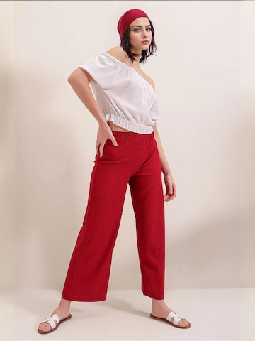 Wide leg Pantaloni 'Strickhosen' di Bigdart in rosso