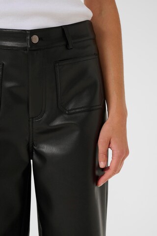 Kaffe Wide leg Broek 'Mikka' in Zwart