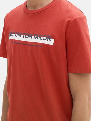 TOM TAILOR DENIM Shirt in Rood