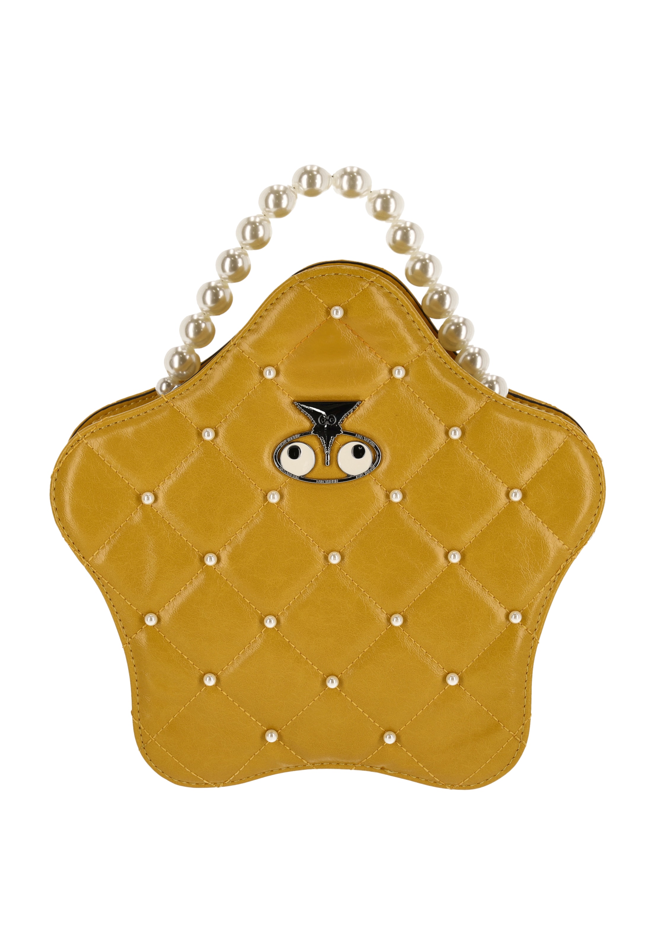 MYMO Malas de tiracolo 'Eyetheme' em mel / preto / branco, Vista do artigo