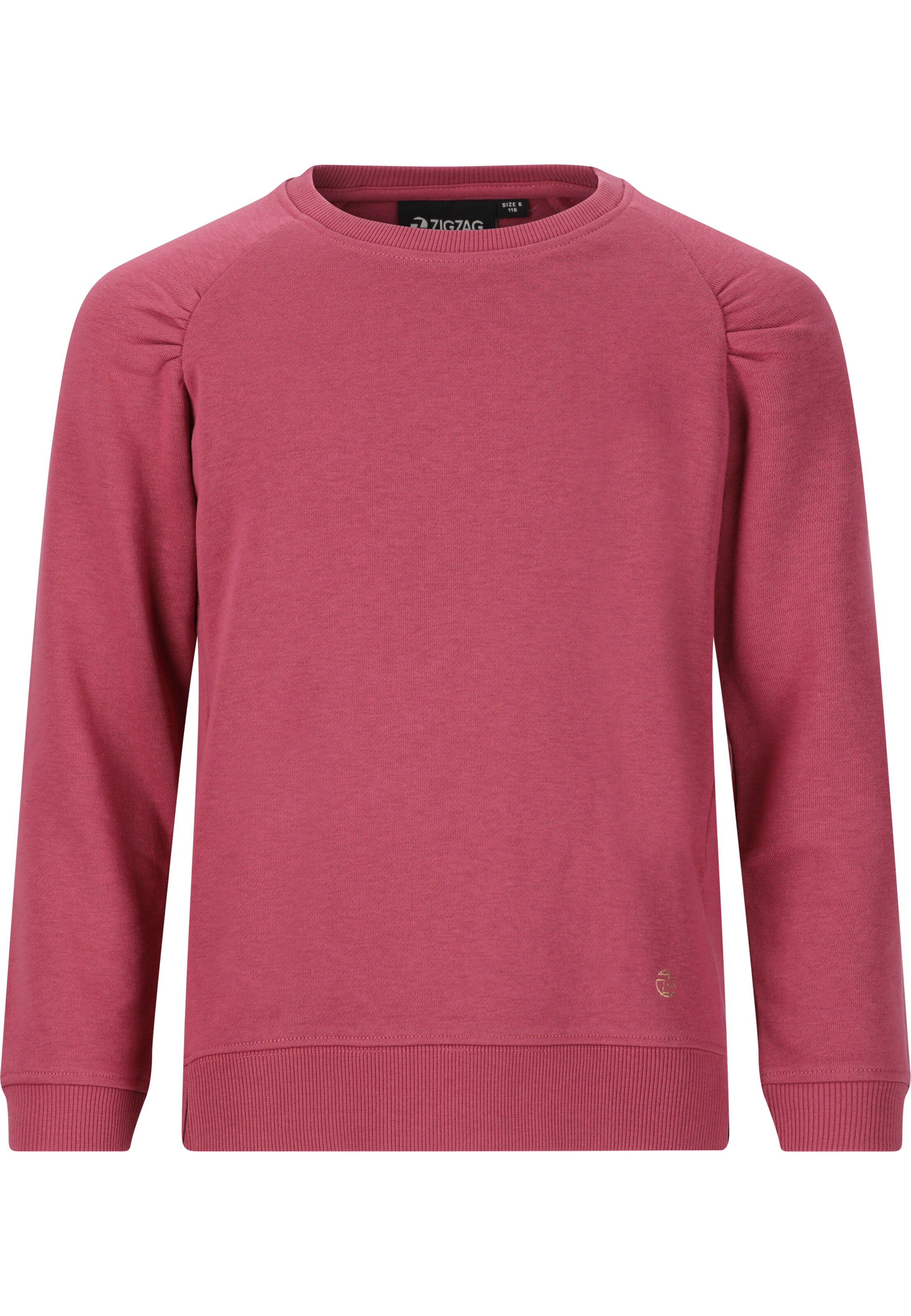 ZigZag Sweatshirt 'Nadya' in Pink: Vorderseite
