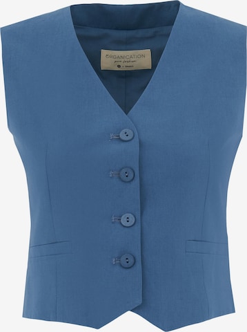 Organication Weste in Blau: Vorderseite