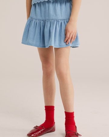 WE Fashion Nederdel i blå