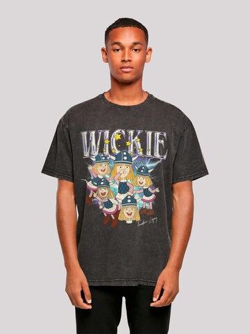 F4NT4STIC Shirt 'Wickie Thunder Legacy' in Zwart: voorkant