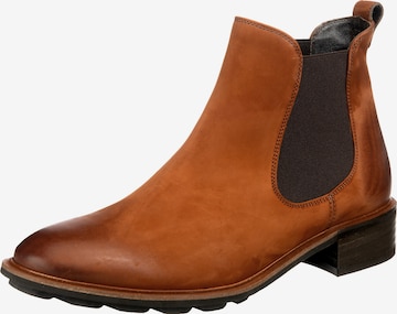 Paul Green Chelsea Boots in Braun: front