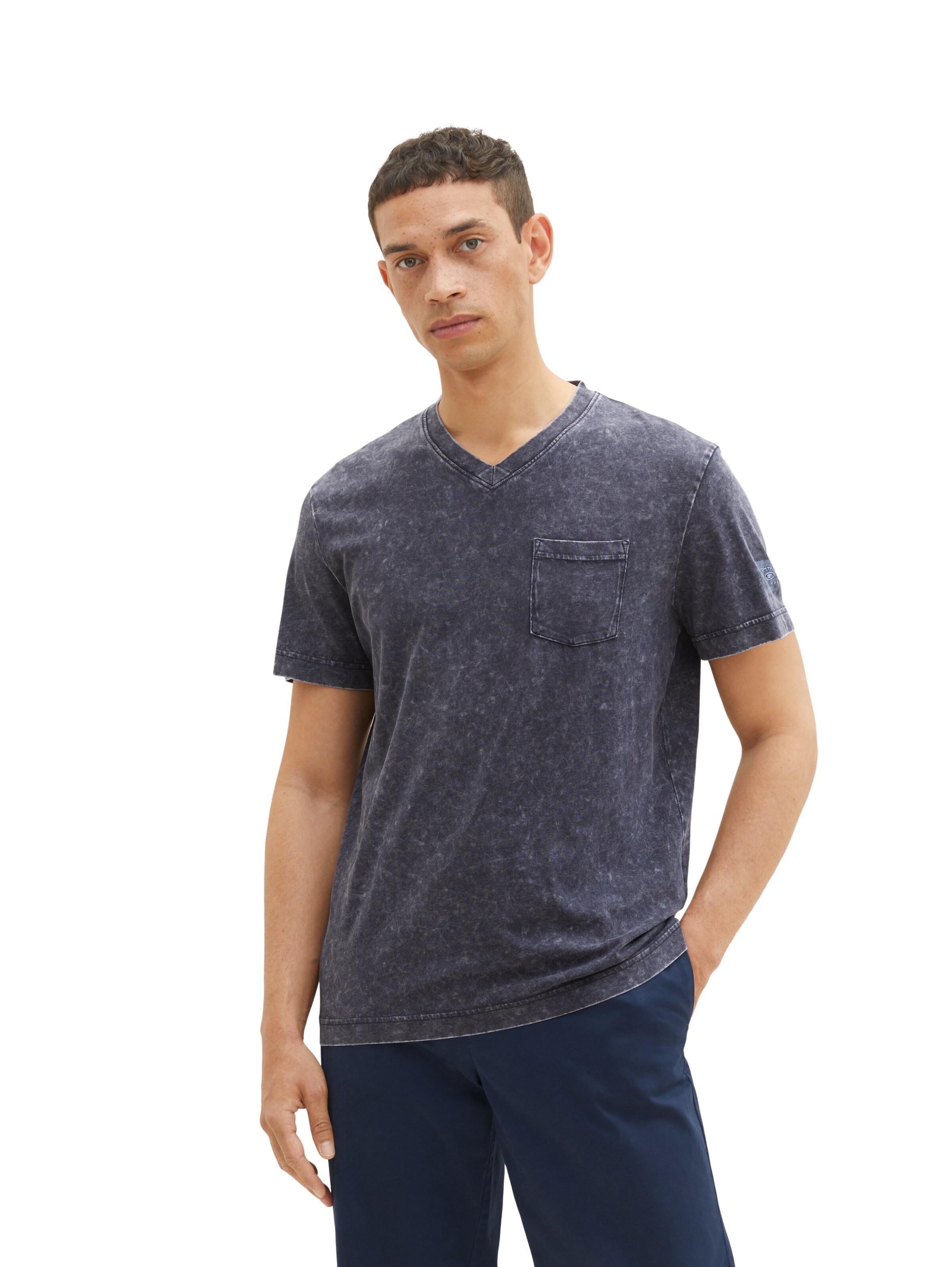 T-Shirt TOM TAILOR en bleu : devant