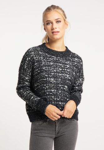 usha BLUE LABEL Pullover in Schwarz: predná strana